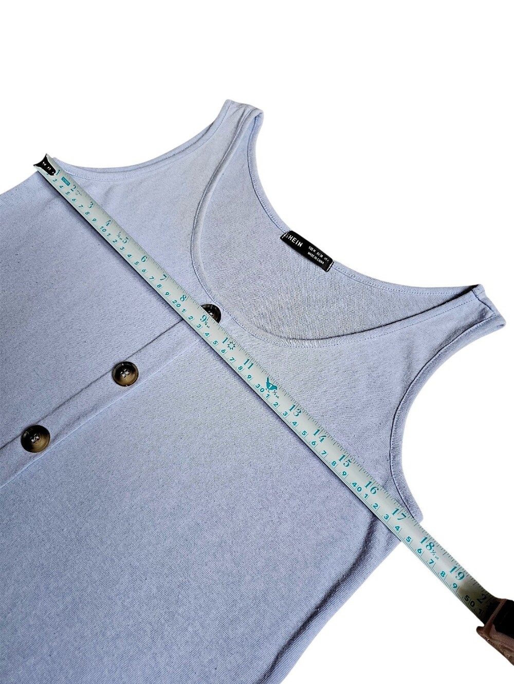 SHEIN Faux Button Up Pullover Tank Top - Size M - Picture 6 of 9
